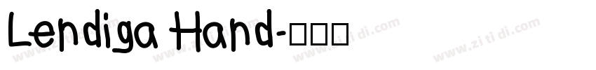 Lendiga Hand字体转换